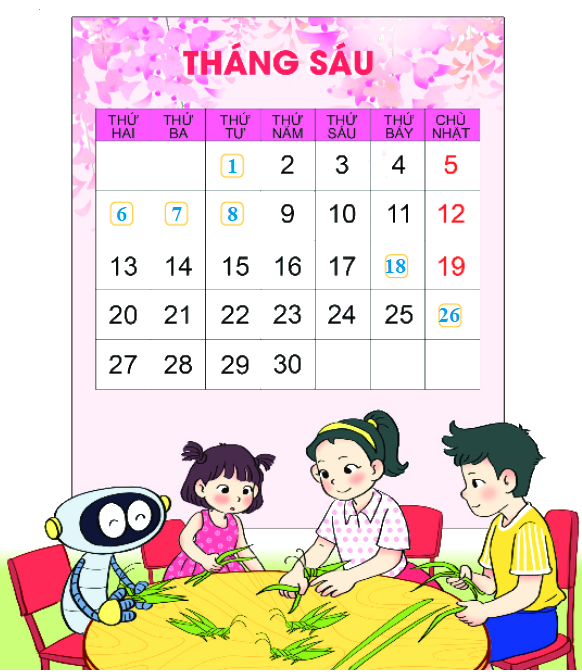 Bài 31. Thực hành và trải nghiệm xem đồng hồ, xem lịch 7 2