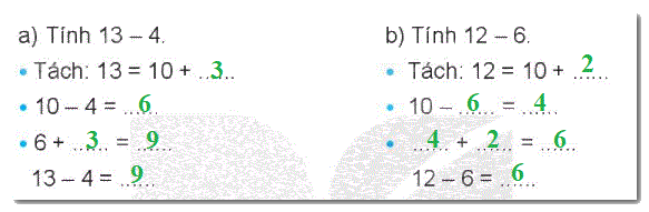 Giải bài 11: Phép trừ (qua 10) trong phạm vi 20 (tiết 2) trang 44, 45 Vở bài tập toán 2 - Kết nối tri thức với cuộc sống 0 2