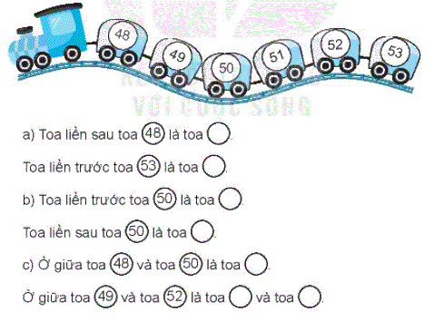 Giải bài 2: Tia số. Số liền trước, số liền sau (tiết 2) trang 11, 12 Vở bài tập Toán 2 - Kết nối tri thức với cuộc sống 3