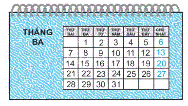 Giải bài 30: Ngày - tháng (tiết 2) trang 112 Vở bài tập toán 2 - Kết nối tri thức với cuộc sống 4
