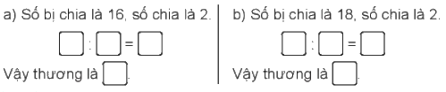 Giải bài 42: Số bị chia, số chia, thương (tiết 2) Vở bài tập toán 2 - Kết nối tri thức với cuộc sống 3