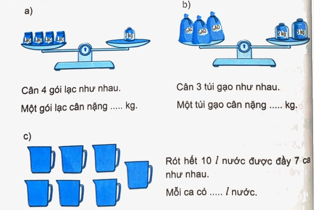 Giải bài 54: Phân số và phép chia số tự nhiên (tiết 2) trang 60 vở bài tập Toán 4 - Kết nối tri thức với cuộc sống 2 1
