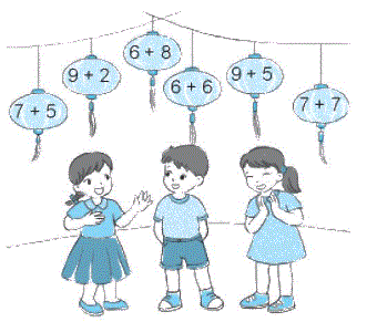 Giải bài 8: Bảng cộng qua 10 (tiết 1) trang 35, 36 vở bài tập toán 2 - Kết nối tri thức với cuộc sống 3