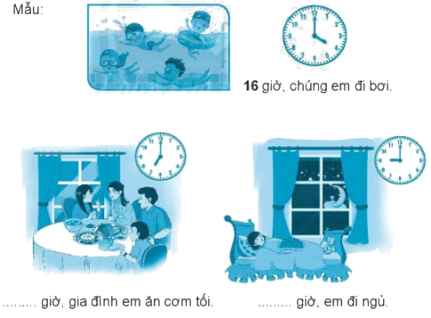 Giải bài: Ngày, giờ (trang 111) Vở bài tập toán 2 - Chân trời sáng tạo 11