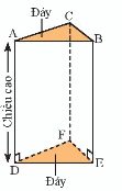 Lý thuyết Hình lăng trụ đứng tam giác - Hình lăng trụ đứng tứ giác SGK Toán 7 - Chân trời sáng tạo 1
