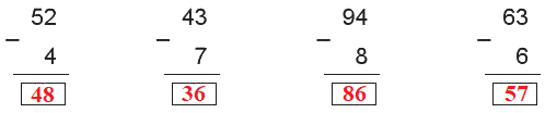Phép trừ (có nhớ) trong phạm vi 100 (tiếp theo) 0 2