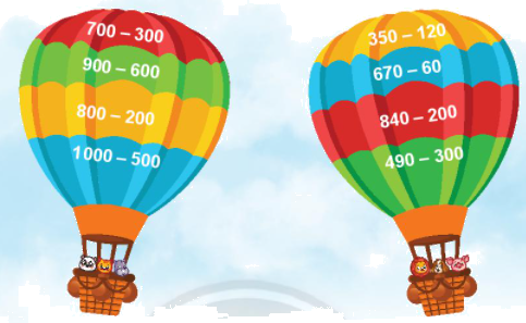 Phép trừ không nhớ trong phạm vi 1000 2