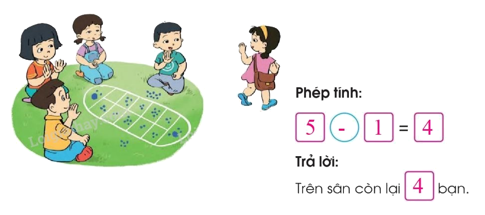 Toán lớp 1 trang 130 - Luyện tập- SGK Cánh diều 6
