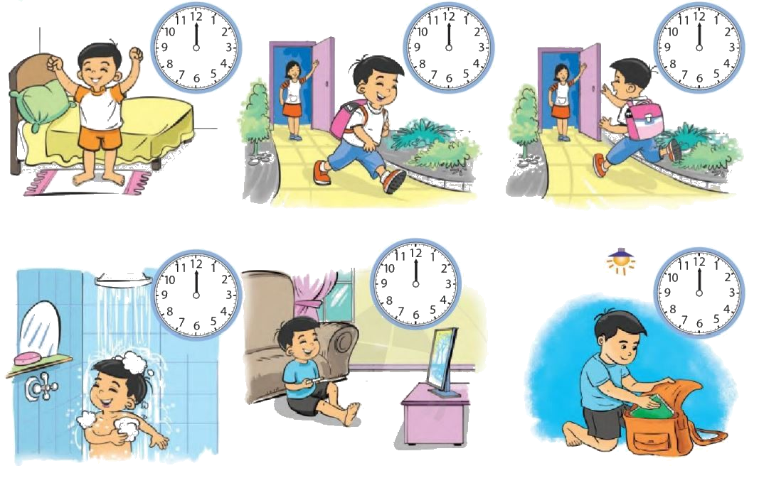 Toán lớp 1 trang 150 - Đồng hồ - thời gian - SGK Cánh diều 5