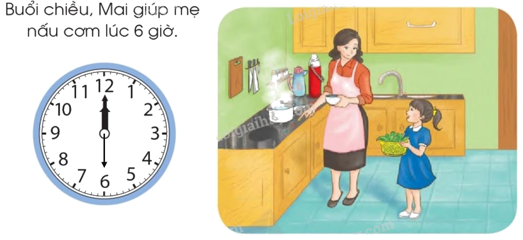 Toán lớp 1 trang 166 - Ôn tập về thời gian - SGK Cánh diều 6