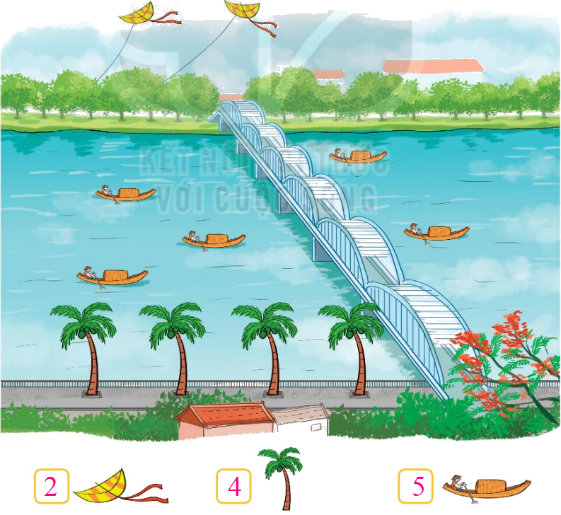 Toán lớp 1 trang 38 - Bài 6: Luyện tập chung - SGK Kết nối tri thức 7