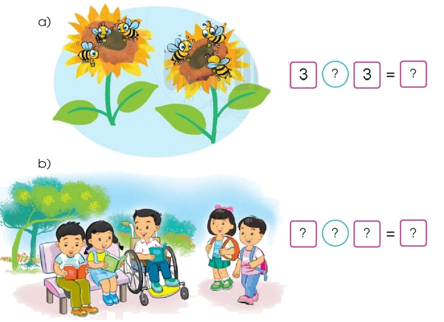Toán lớp 1 trang 40 - Phép cộng trong phạm vi 6 (tiếp theo) - SGK Cánh diều 6