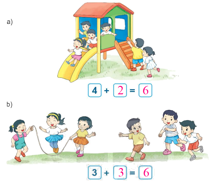 Toán lớp 1 trang 56 - Bài 10: Phép cộng trong phạm vi 10 - SGK Kết nối tri thức 8 2