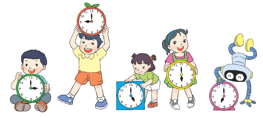 Toán lớp 1 trang 72 bài 34: Xem giờ đúng trên đồng hồ - - SGK Kết nối tri thức 3 1