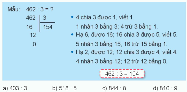 Toán lớp 3 trang 100 - Chia số có ba chữ số cho số có một chữ số - SGK Kết nối tri thức 11