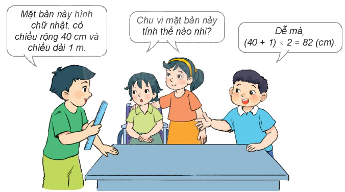 Toán lớp 3 trang 22 - Chu vi hình tam giác ,hình tứ giác, hình chữ nhật, hình vuông - SGK Kết nối tri thức 9