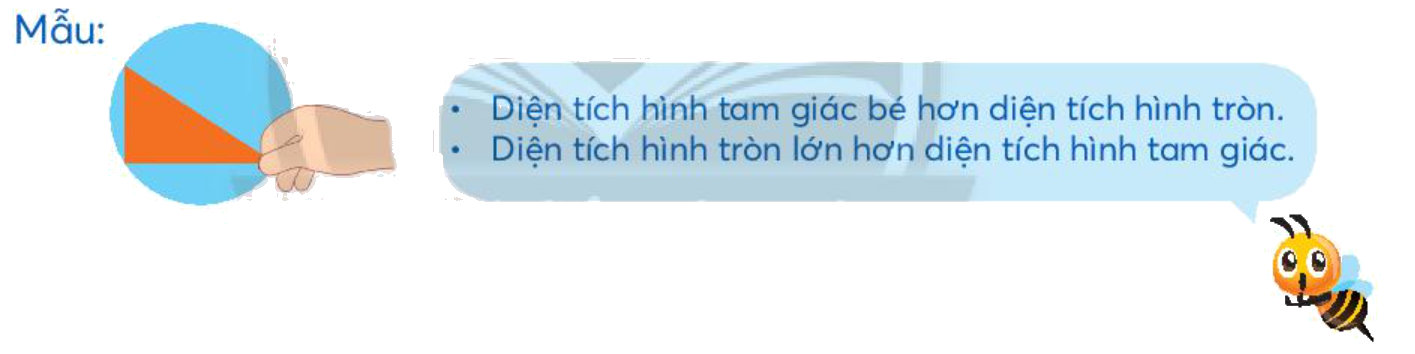 Toán lớp 3 trang 69 - Diện tích của một hình - SGK Chân trời sáng tạo 1