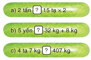 Toán lớp 4 trang 14 - Bài 9: Ôn tập về khối lượng - SGK Bình Minh 2