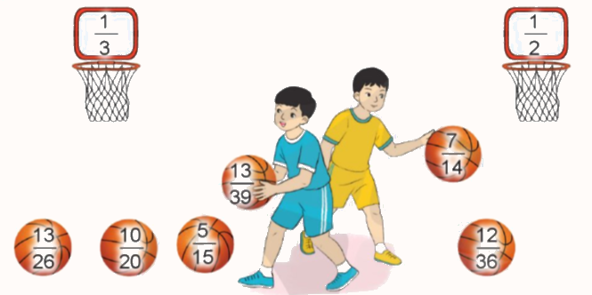 Toán lớp 4 trang 16 - Bài 58: Tính chất cơ bản của phân số - SGK Cánh diều 5