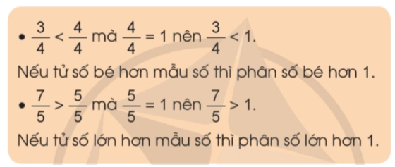 Toán lớp 4 trang 22 - Bài 61: So sánh hai phân số cùng mẫu số - SGK Cánh diều 3