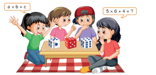 Toán lớp 4 trang 26 - Bài 18: Biểu thức chứa ba chữ - SGK Bình Minh 4