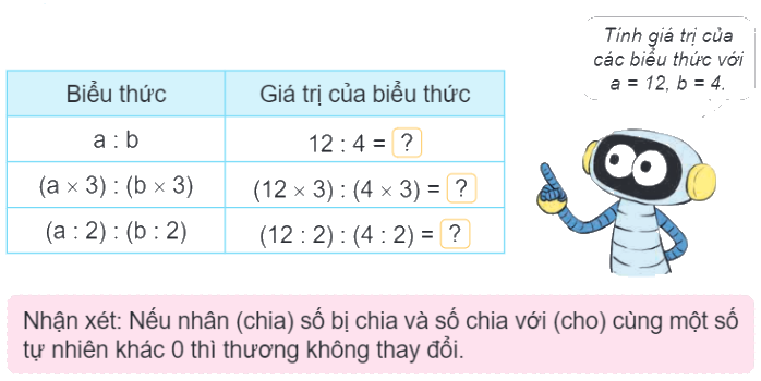 Toán lớp 4 trang 57 - Bài 55 : Tính chất cơ bản của phân số - SGK Kết nối tri thức 8