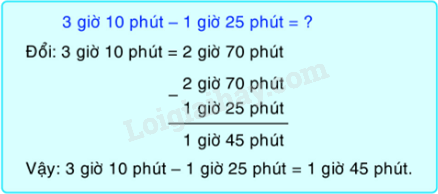 Toán lớp 5 Bài 129. Phép trừ số đo thời gian - SGK Bình Minh 2