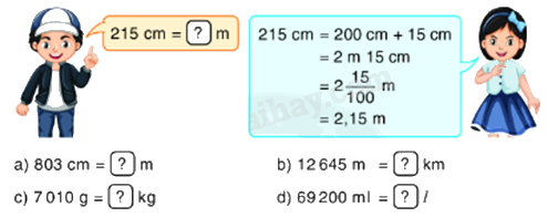 Toán lớp 5 Bài 32. Luyện tập - SGK Bình Minh 1