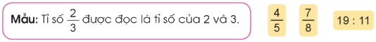 Toán lớp 5 Bài 6. Giới thiệu về tỉ số - SGK cánh diều 0 1