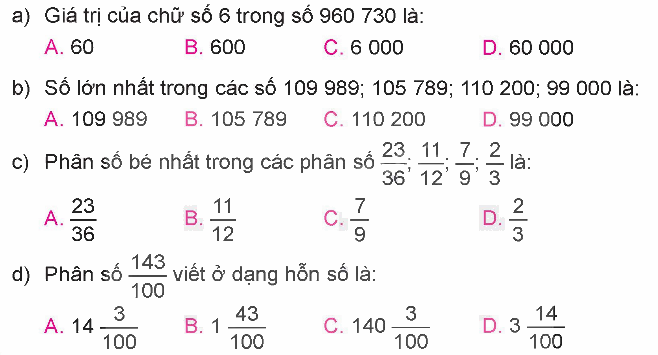 Toán lớp 5 Bài 9. Luyện tập chung - SGK kết nối tri thức 1