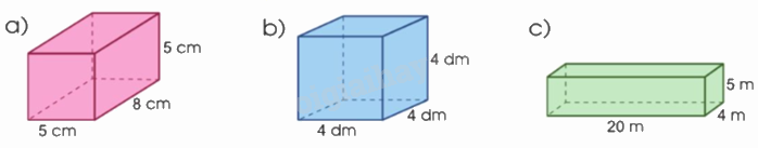 Toán lớp Bài 65. Thể tích hình hộp chữ nhật, hình lập phương - SGK cánh diều 1